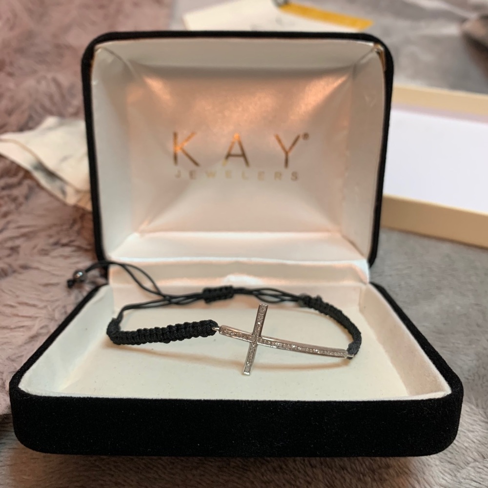 Kay Jewelers Diamond Cross Bracelet